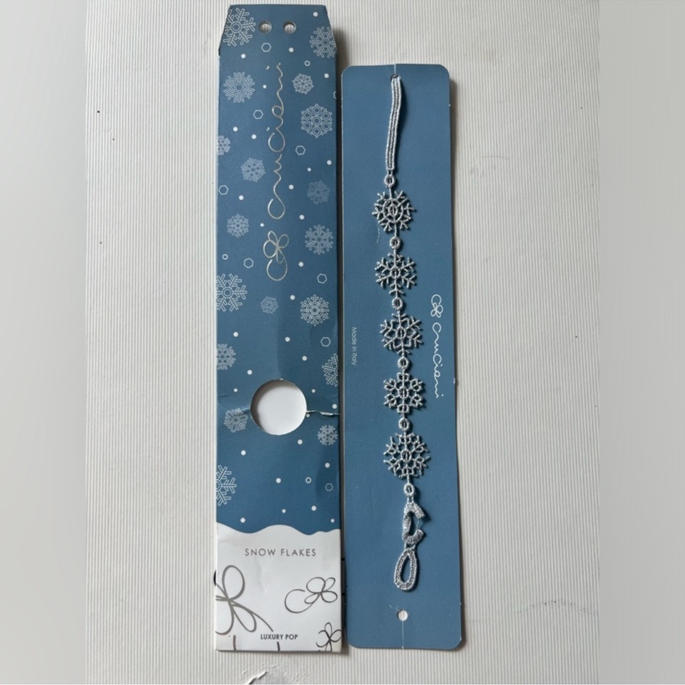 Cruciani Snowflakes Bracelet - Silver-  never worn